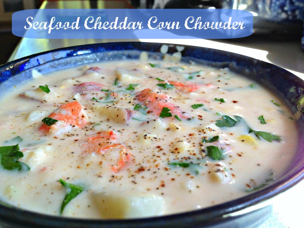 Seafood Cheddar Corn Chowder II