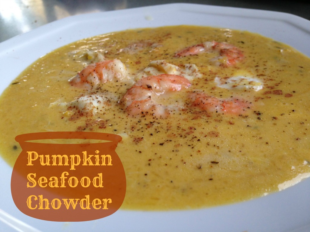 pumpkin seafood chowder